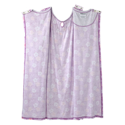 Open Back Knit Nightgown with Lace Trim