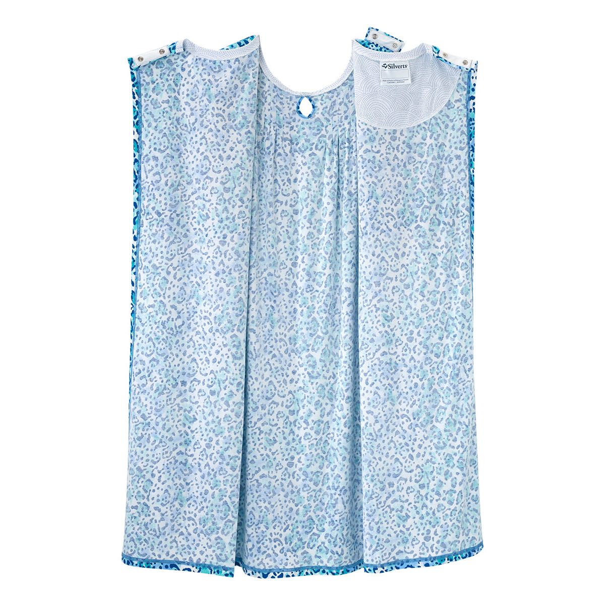 Open Back Knit Nightgown with Lace Trim