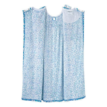 Open Back Knit Nightgown with Lace Trim