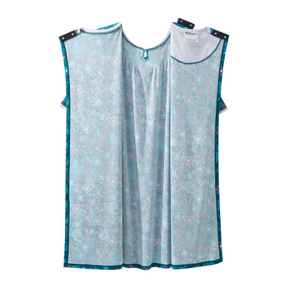 Open Back Knit Nightgown with Lace Trim