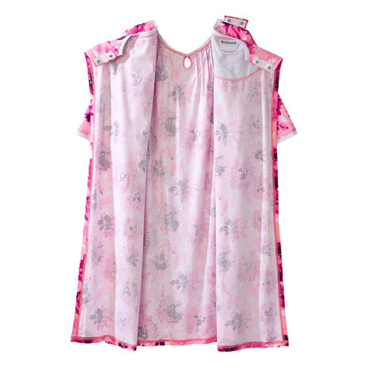 Open Back Knit Nightgown with Lace Trim