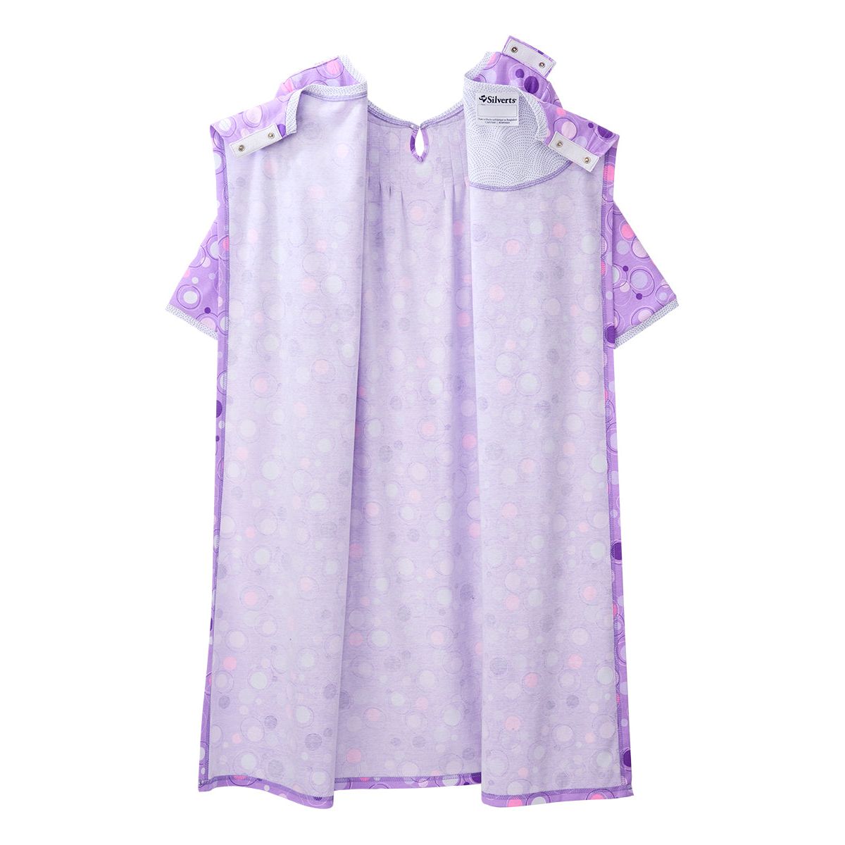 Open Back Knit Nightgown with Lace Trim