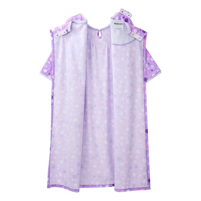 Open Back Knit Nightgown with Lace Trim