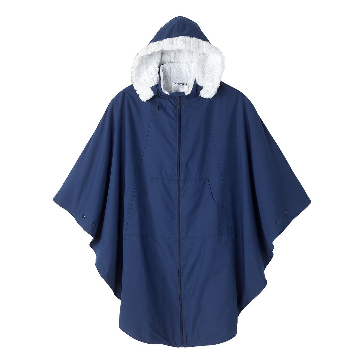 Unisex Luxurious Fur-Lined Winter Wheelchair Cape