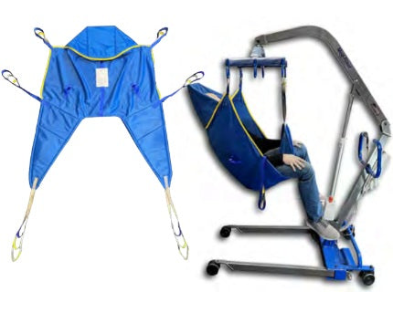 Universal Padded Highback Sling – Full Body Patient Lift Sling with Head Support