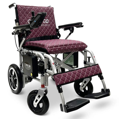 ComfyGO X-7 Electric Wheelchair – 40 lb Ultra Lightweight Folding Power Chair (Dual Battery)
