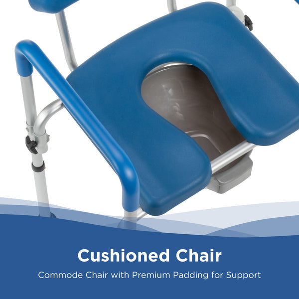 SoftSecure 3-in-1 Commode Chair with Microban