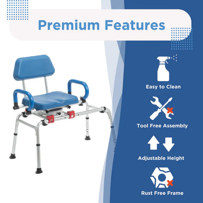SoftSecure Rotating Transfer Bench with Microban