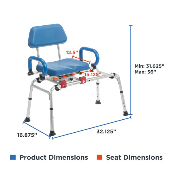 SoftSecure Rotating Transfer Bench with Microban