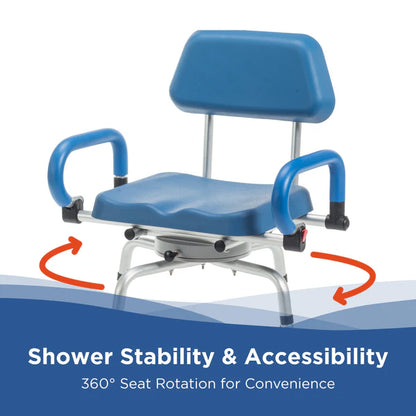 SoftSecure Rotating Shower Chair with Microban