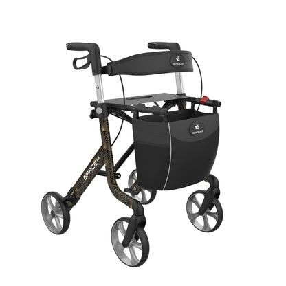 Unique SPARK Art Line Designer Rollator – Ultra-Lightweight Foldable Walker with Seat by Rehasense