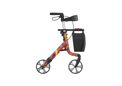 Unique SPARK Art Line Designer Rollator – Ultra-Lightweight Foldable Walker with Seat by Rehasense