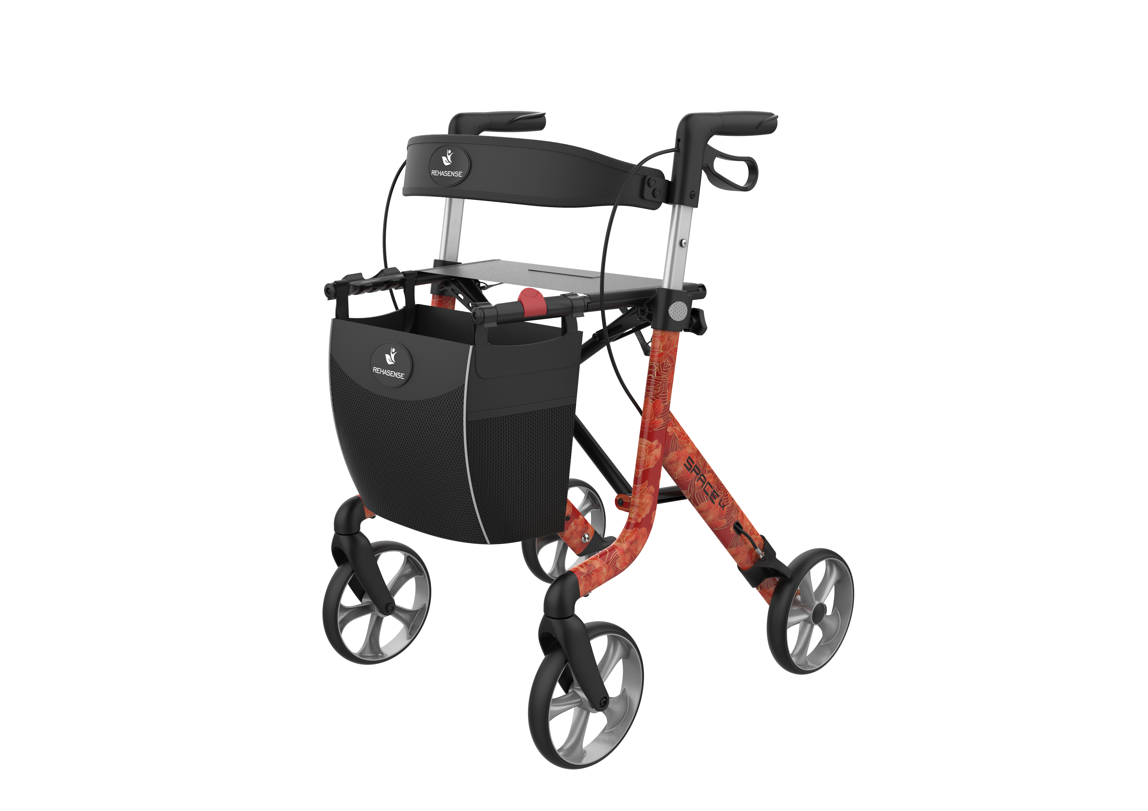 Unique SPARK Art Line Designer Rollator – Ultra-Lightweight Foldable Walker with Seat by Rehasense