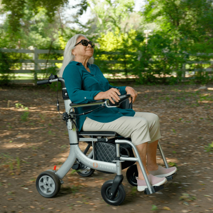 SUPERLITE Folding 3-in-1 Electric Wheelchair & Rollator by Reyhee