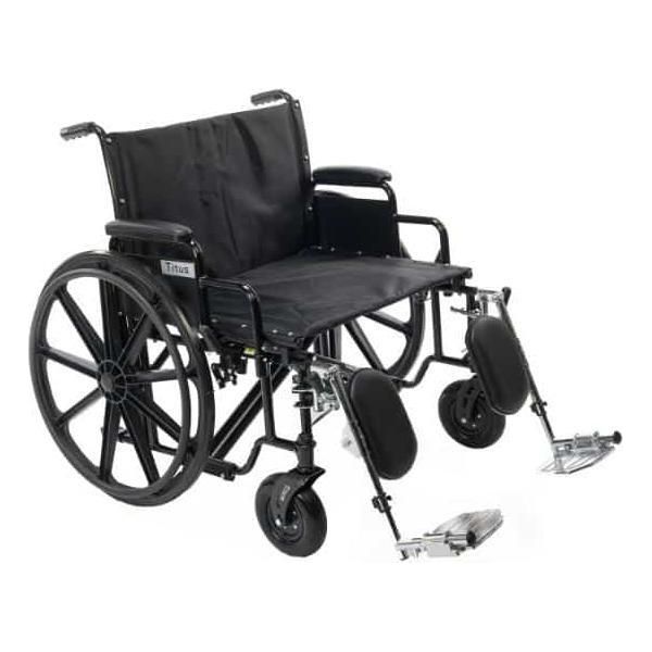 Titus Bariatric Wheelchair With Swing Away Footrest