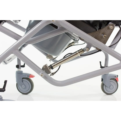 Tilt-in-Space Shower/Commode Chair with Adjustable Headrest & Flip-Up Arms – Total Care