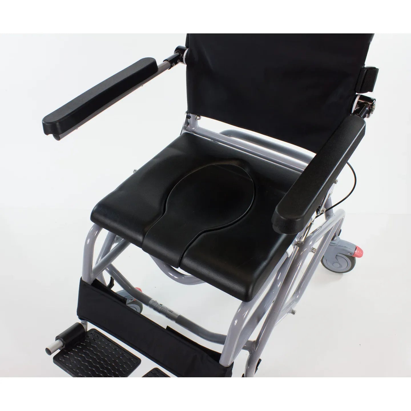 Tilt-in-Space Shower/Commode Chair with Adjustable Headrest & Flip-Up Arms – Total Care