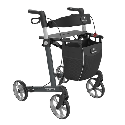 Rehasense Varsity Rollator – Lightweight Folding Aluminum Rollator Walker