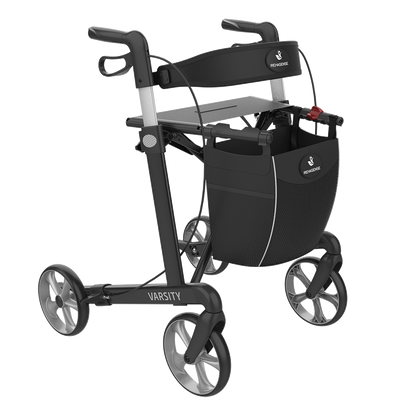 Rehasense Varsity Rollator – Lightweight Folding Aluminum Rollator Walker