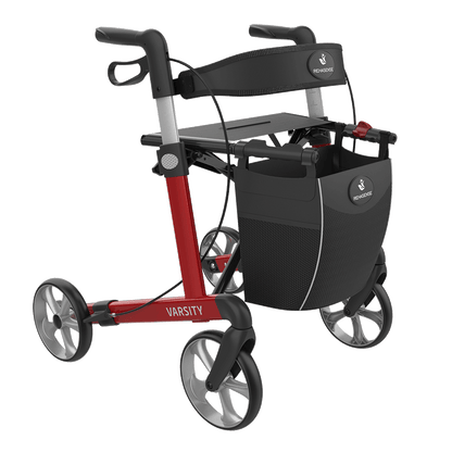Rehasense Varsity Rollator – Lightweight Folding Aluminum Rollator Walker