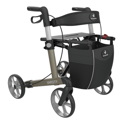 Rehasense Varsity Rollator – Lightweight Folding Aluminum Rollator Walker