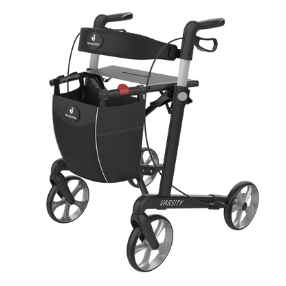 Rehasense Varsity Rollator – Lightweight Folding Aluminum Rollator Walker