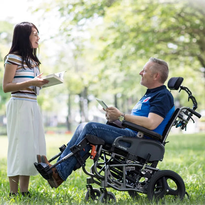 Karman VIP2 Tilt-in-Space & Reclining Transport Wheelchair