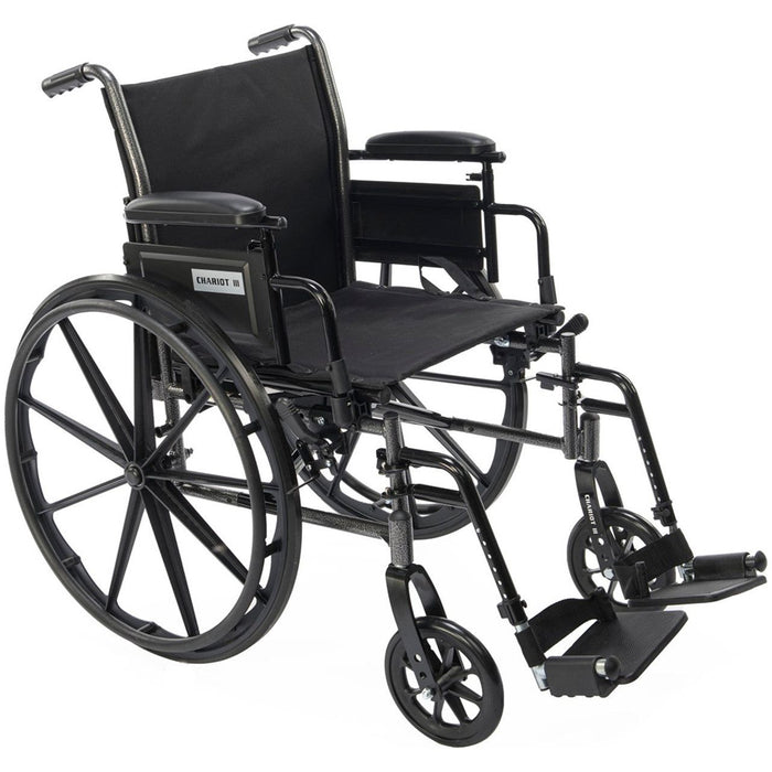 Chariot IIl Wheelchair (K3) With Swing Away Footrests
