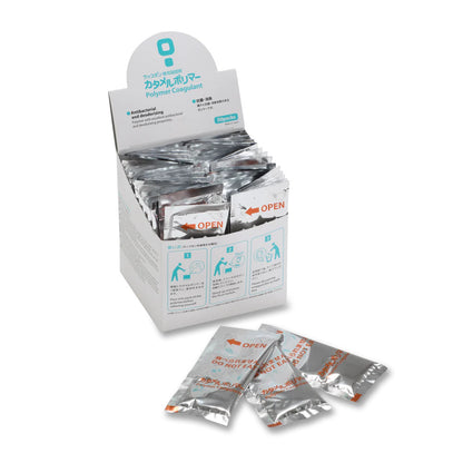 Wrappon ORB coagulant powder 50 count box for waste solidifying and sealed toilet disposal