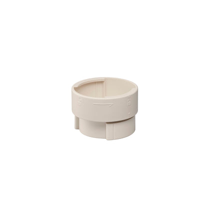 Single twist-lock leg extender ring for small seat height adjustments on the Wrappon ORB
