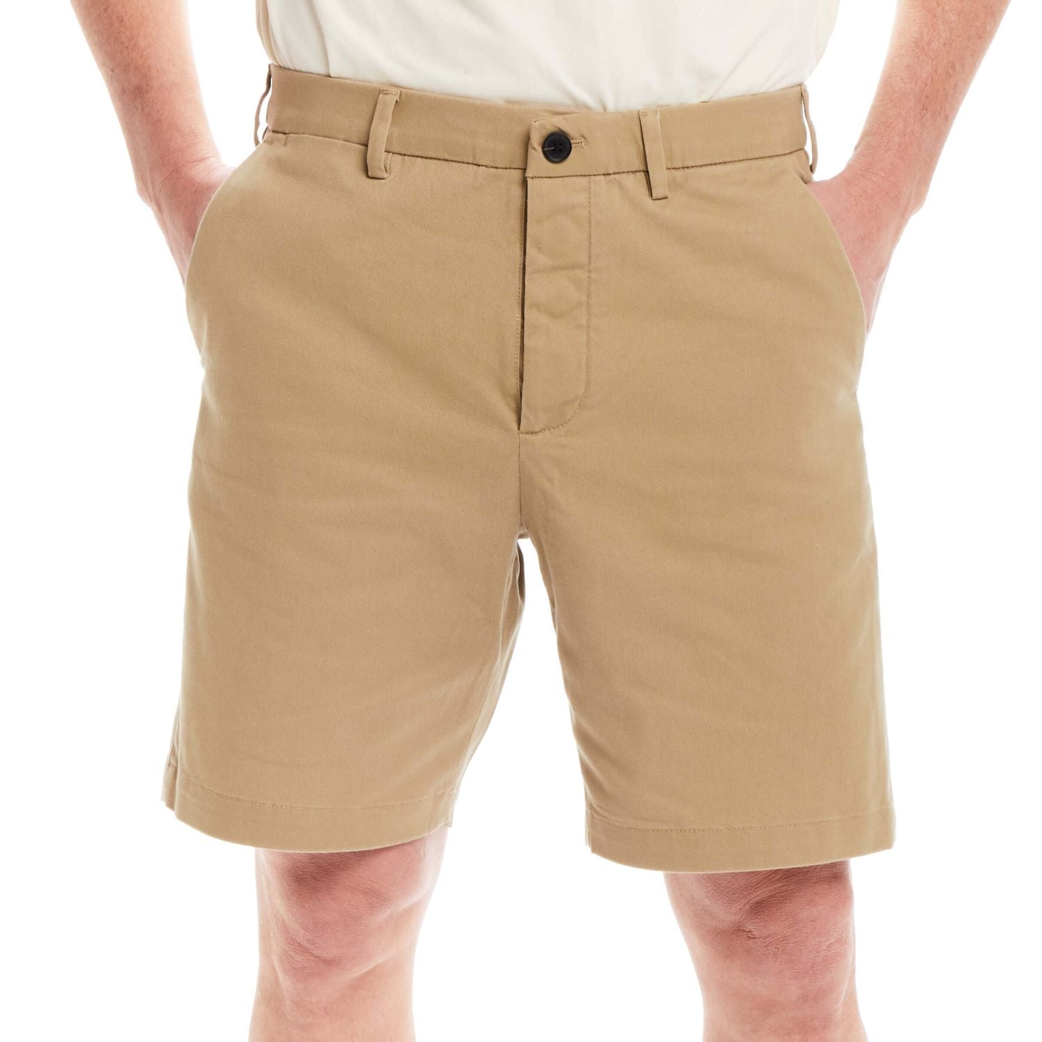 Adaptive Easy-Care Chino Twill Short with Magnetic Closures - Khaki