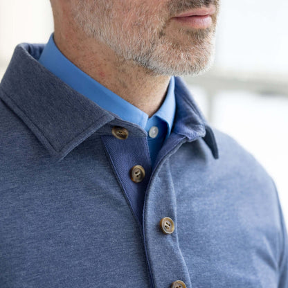 The Adaptive Magnetic Front Sweatshirt Heathered Navy