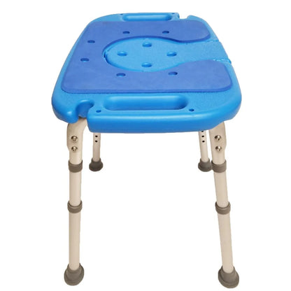 Atlas Deluxe Bariatric Shower/Bath Bench – 600 lb Capacity Padded Seat with Cutout