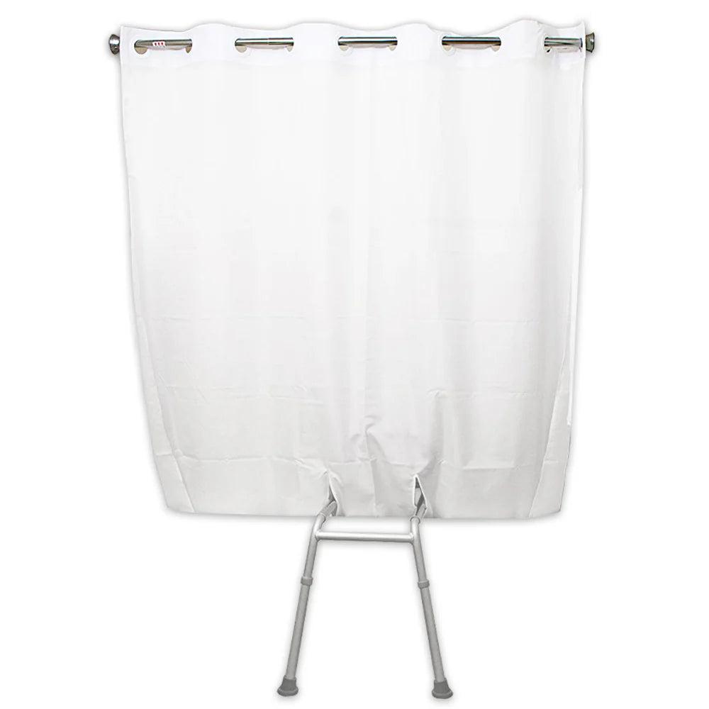 BenchMate Split Shower Curtain for Bath Transfer Benches