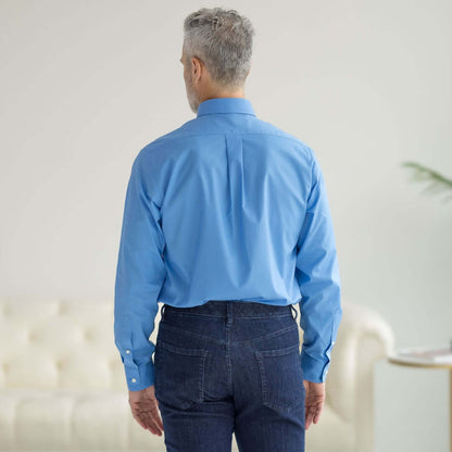 adaptive cotton shirt magnetic cuffs limited dexterity clothing