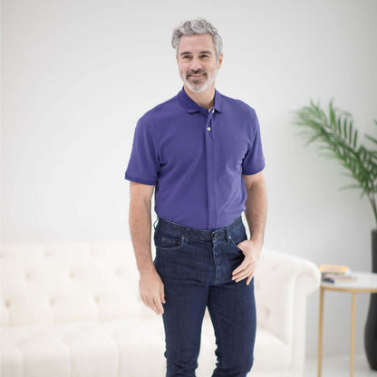 MagnaReady adaptive magnetic polo shirt easy dressing clothing for seniors