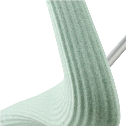 Macro close-up of the textured recycled aluminum frame on a byACRE Nordic Pioneer in Glacier Green