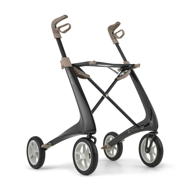 byACRE Carbon Ultralight Rollator – Lightweight Carbon Fiber Folding Walker (Up to 285 lb Capacity)