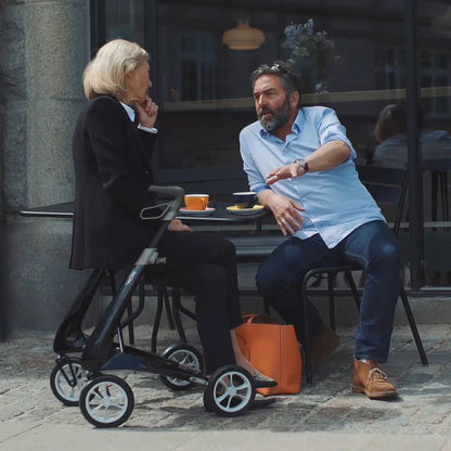 byACRE Carbon Ultralight Rollator – Lightweight Carbon Fiber Folding Walker (Up to 285 lb Capacity)