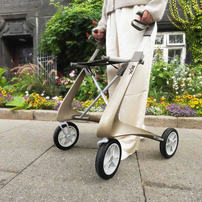 byACRE Carbon Ultralight Rollator – Lightweight Carbon Fiber Folding Walker (Up to 285 lb Capacity)