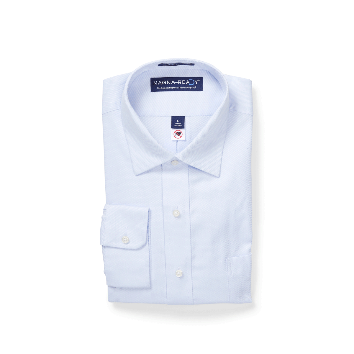 MagnaReady® Ryan Adaptive Magnetic Shirt – Easy Dressing Cotton Button-Down