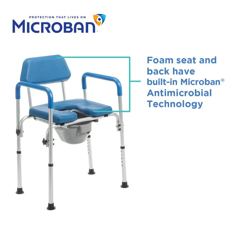 SoftSecure 3-in-1 Commode Chair with Microban