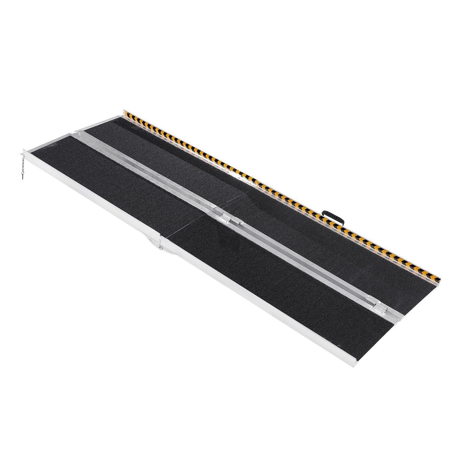 Portable Wheelchair Ramp, 7 ft 800 lbs Capacity, Non-Slip Aluminum Folding Threshold Ramp, Foldable Mobility Scooter Ramp Wheel Chair Ramp, Handicap Ramp for Home Steps, Stairs, Doorways, Curbs