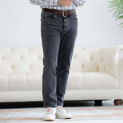 Denim Black Wash Five Pocket Jean with Magnetic Fly