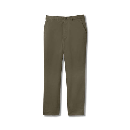 Flat Front Adaptive Easy-Care Chino Twill Pant with Magnetic Closures - Olive