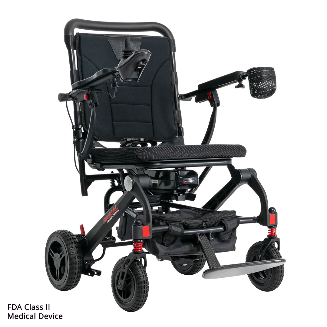 Rascal Carbon Cruiser folding electric wheelchair lightweight travel chair
