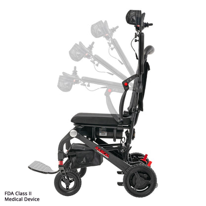 Rascal Carbon Cruiser Folding Electric Wheelchair – 42 lb Lightweight Travel Power Chair