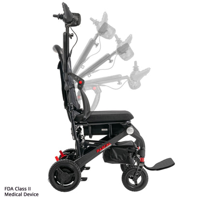 Rascal Carbon Cruiser Folding Electric Wheelchair – 42 lb Lightweight Travel Power Chair