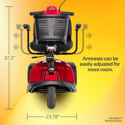 Rascal Conquest 3-Wheel Mobility Scooter – Heavy-Duty Scooter with Tight Turning Radius & 15.4-Mile Range