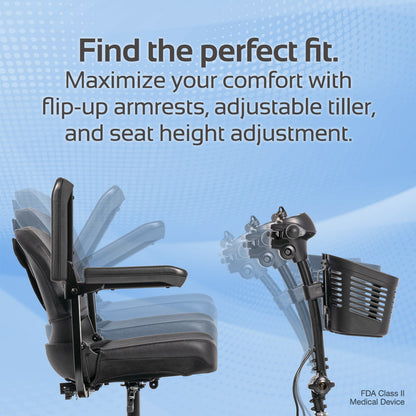 Rascal Venture 4-Wheel Mobility Scooter | Lightweight Travel & Stable Ride